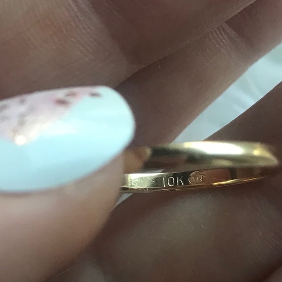 10K gold engagement band - Picture 6 of 6